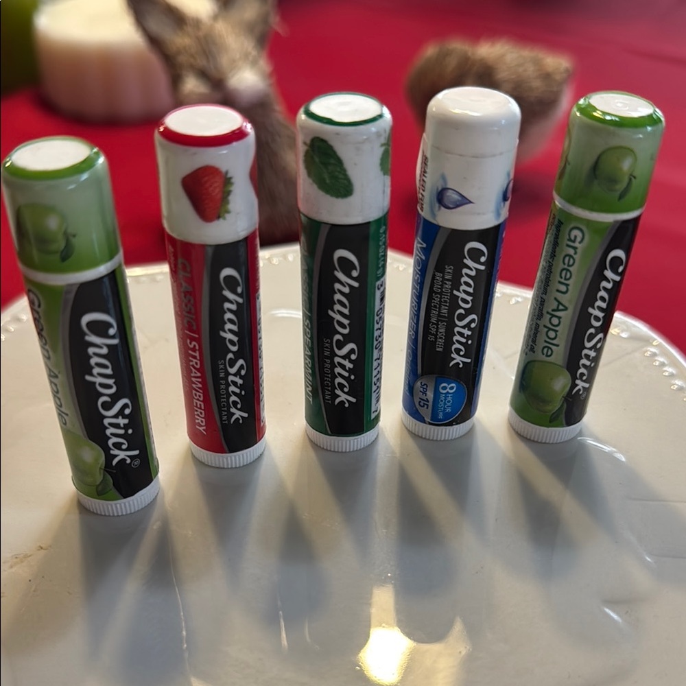 New ChapStick Lip Balm Variety Pack Bundle of 5 Mixed Flavors.